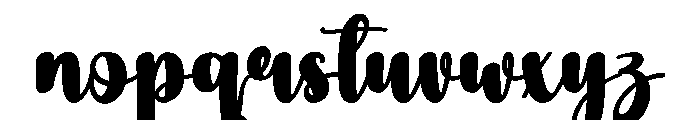 Gleaming Font LOWERCASE