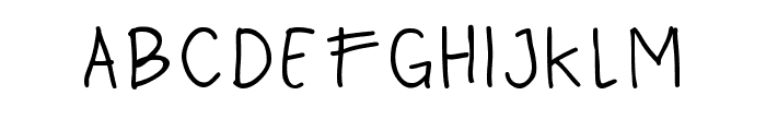 Glenn Before School Regular Font UPPERCASE