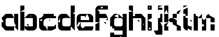Glitch Regular Font LOWERCASE