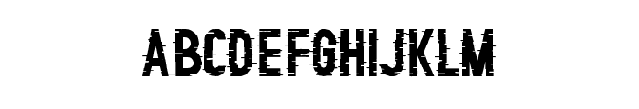 Glitching Demo Font UPPERCASE