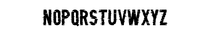 Glitching Demo Font LOWERCASE
