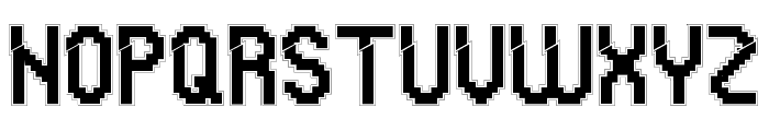 Glitchy Demo Outline Font UPPERCASE