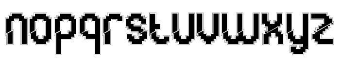 Glitchy Demo Outline Font LOWERCASE