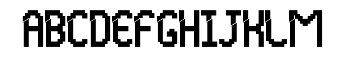 Glitchy Demo Font UPPERCASE