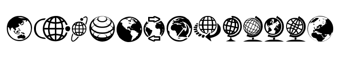 Globe Icons Font LOWERCASE