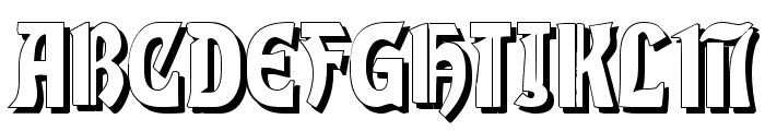 Globus Shadow Font UPPERCASE