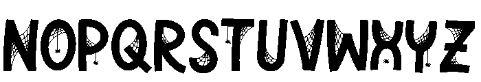 Gloomi Squish Spiderweb Font UPPERCASE