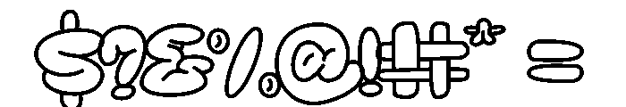 Gloomist Outline Regular Font OTHER CHARS