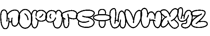 Gloomist Outline Regular Font LOWERCASE