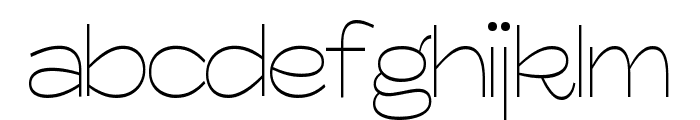 Glora Light Font LOWERCASE