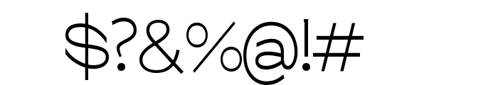 Glora Regular Font OTHER CHARS