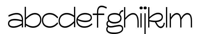 Glora Regular Font LOWERCASE