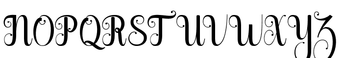 GlorittaScript-Regular Font UPPERCASE