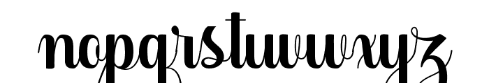 GlorittaScript-Regular Font LOWERCASE
