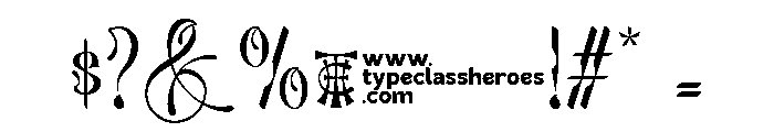 Glorivane DEMO Font OTHER CHARS