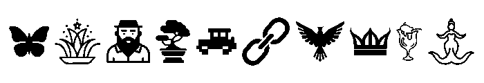 Glyphbats II Font OTHER CHARS