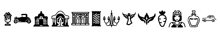 Glyphbats II Font UPPERCASE