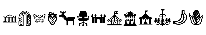 Glyphbats II Font UPPERCASE