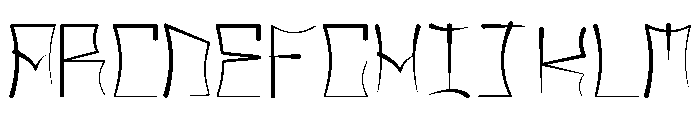 Glyphic Font UPPERCASE