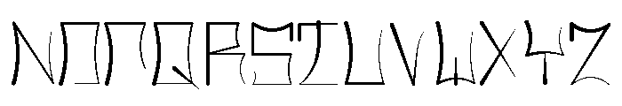 Glyphic Font UPPERCASE