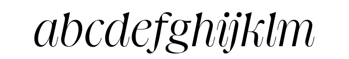 GLIKO MODERN L LIGHT ITALIC Font LOWERCASE