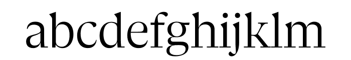 GLIKO MODERN M LIGHT Font LOWERCASE