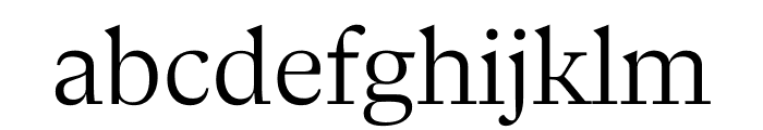 GLIKO MODERN S LIGHT Font LOWERCASE