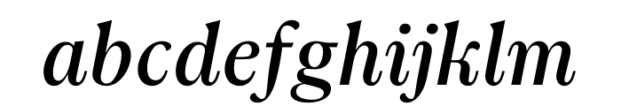 GLIKO MODERN S MEDIUM ITALIC Font LOWERCASE