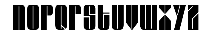 Glaze Extended Condensed Normal Font LOWERCASE