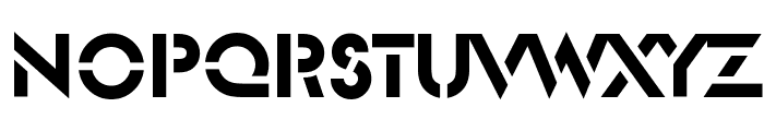 Glendale-Stencil-Regular Font LOWERCASE