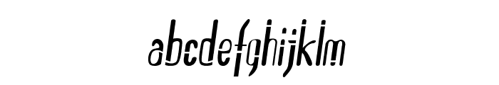 Globule-CondensedItalic Font LOWERCASE