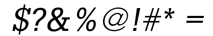 GlyphaLTStd-Oblique Font OTHER CHARS