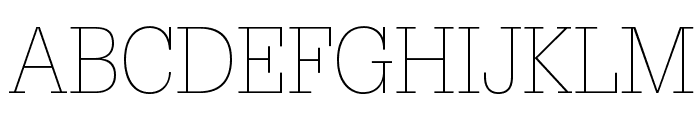 GlyphaLTStd-Thin Font UPPERCASE