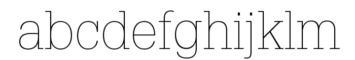 GlyphaLTStd-Thin Font LOWERCASE