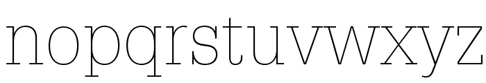 GlyphaLTStd-Thin Font LOWERCASE