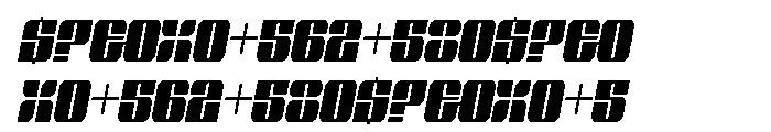 Glyphic Neue-Medium Italic Font OTHER CHARS