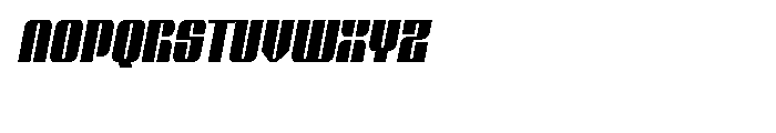 Glyphic Neue-Narrow Italic Font UPPERCASE