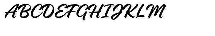 Gladiola Regular Font UPPERCASE
