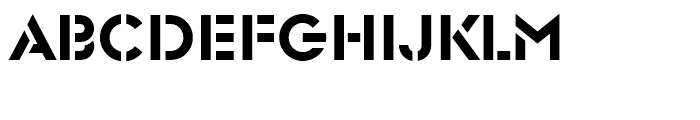 Glaser Stencil Standard D Font LOWERCASE