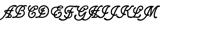 Glastonbury Font UPPERCASE