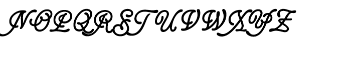 Glastonbury Font UPPERCASE