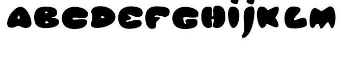 Glob Regular Font UPPERCASE