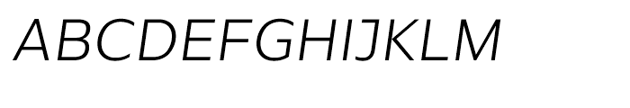 Global Light Italic Font UPPERCASE