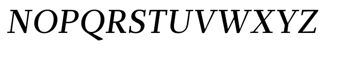Glosa Medium Italic Font UPPERCASE