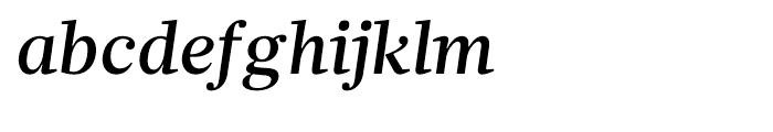 Glosa Medium Italic Font LOWERCASE