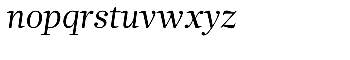 Glosa Roman Italic Font LOWERCASE