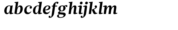 Glosa Text Bold Italic Font LOWERCASE