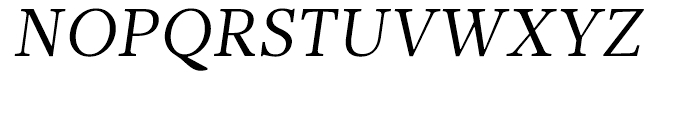 Glosa Text Roman Italic Font UPPERCASE