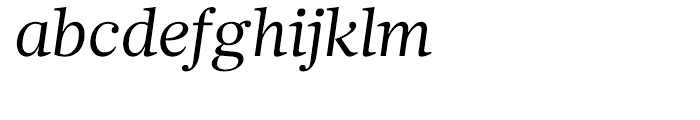 Glosa Text Roman Italic Font LOWERCASE