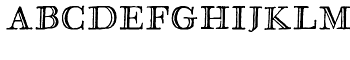 Glosilla Castellana Regular Font UPPERCASE